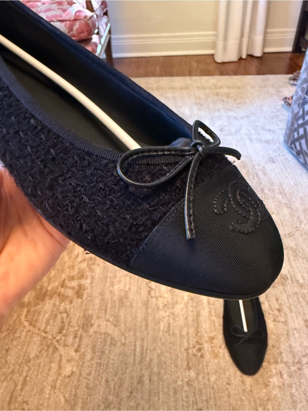 CHANEL Black Tweed 38.5 - Picture 5 of 7